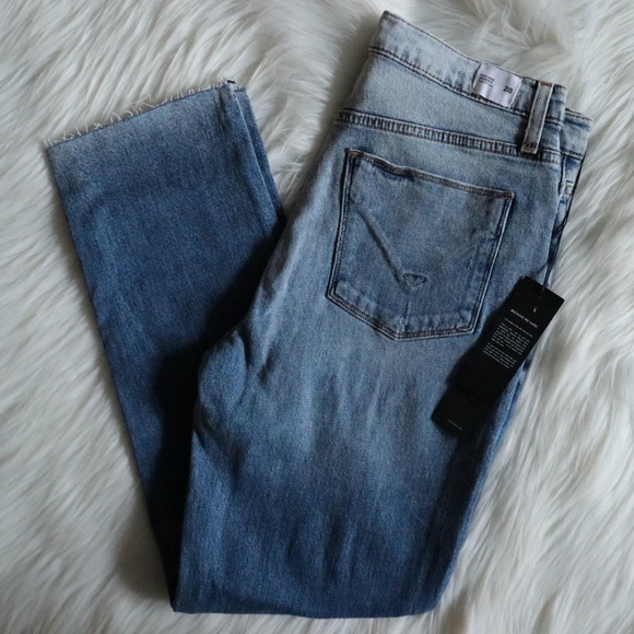 Hudson Zoeey High Rise Straight Crop Jeans Sz 28 - Picture 4 of 7